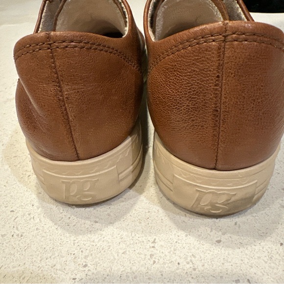 Paul Green women’s size 9 Hadley platform leather sneaker. Cognac. - Picture 5 of 9